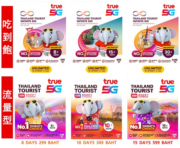 truemove 泰國網卡 tourist SIM 上網方案(2024年版)