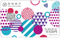 華南銀行 i網購生活信用卡 卡面 (VISA卡別)
