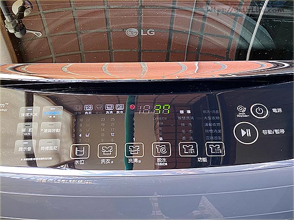 LG洗衣機 WT-D170MSG 操作面板
